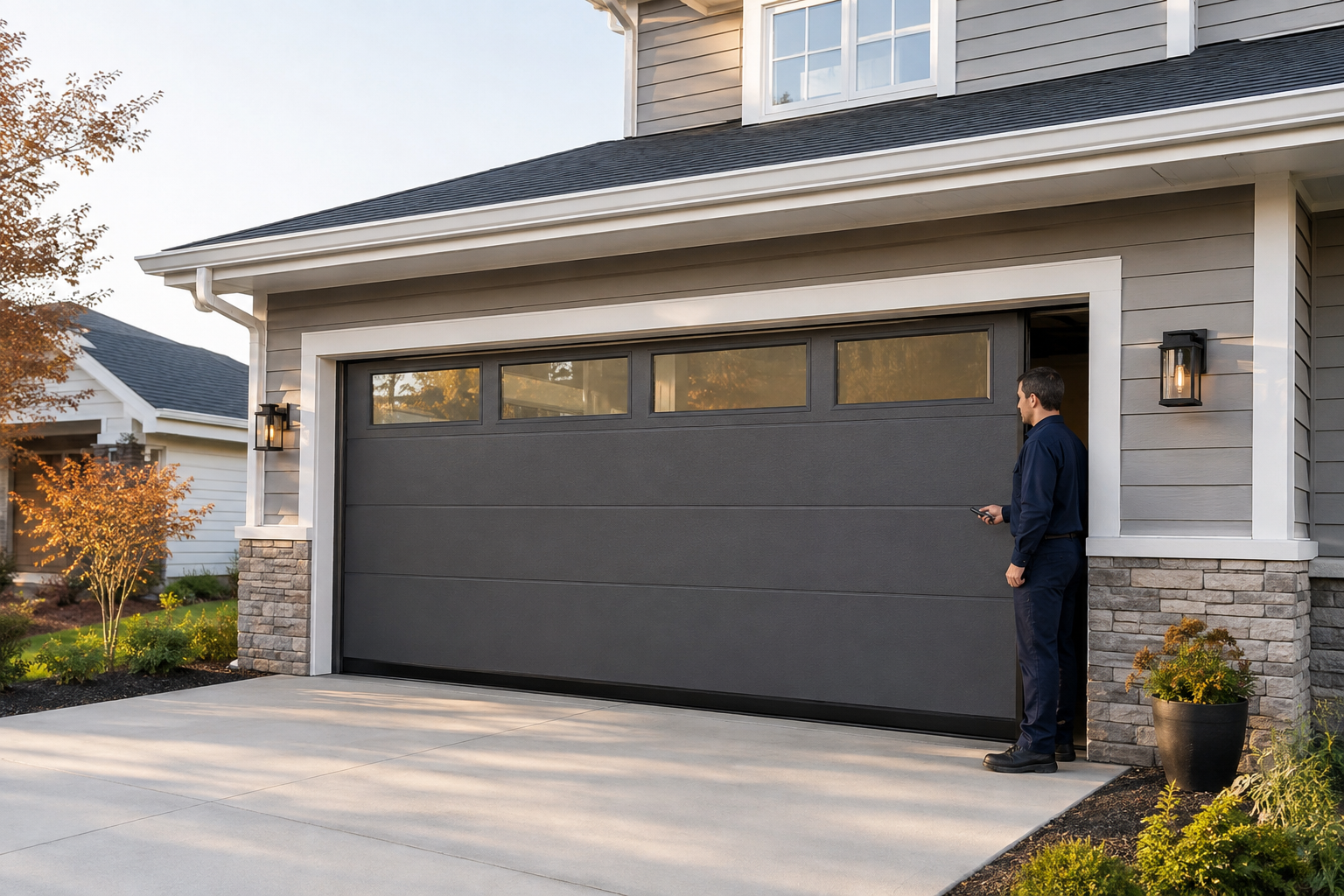 Should You Repair or Replace Your Garage Door? | WE FIX IT Garage Door Repair Completed residential replacement garage door installation